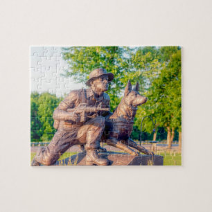 Militärisches Arbeitshund-Denkmal Puzzle