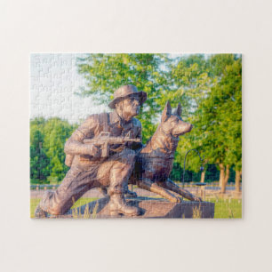 Militärisches Arbeitshund-Denkmal Puzzle