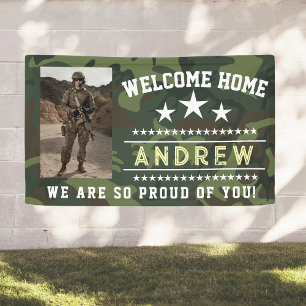 Militärisches Begrüßungsbanner - Zuhause der Natio Banner