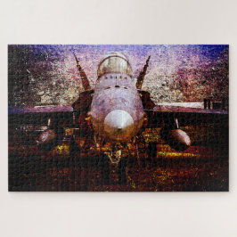 Militärisches Flugzeug Puzzle