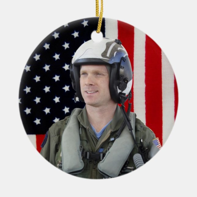 Militärisches Foto Keramikornament (Vorne)