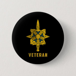 Militärisches Geheimdienstkorps Veteran Logo Papa  Button