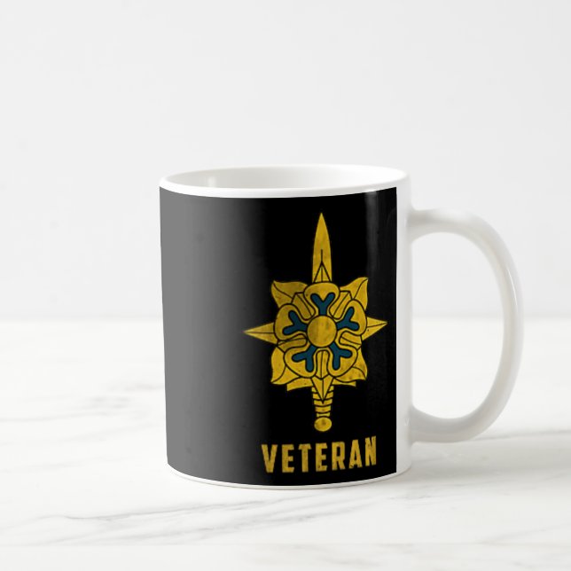 Militärisches Geheimdienstkorps Veteran Logo Papa  Kaffeetasse (Rechts)