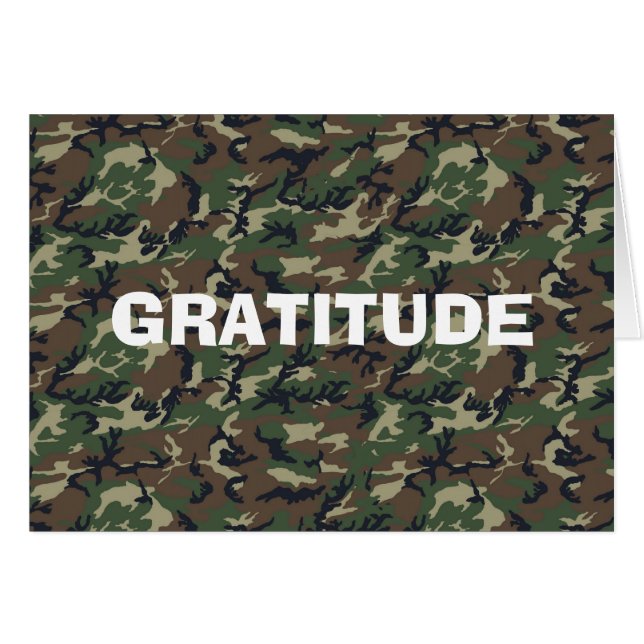 Militärisches Green Camouflage-Muster (Vorderseite (Horizontal))