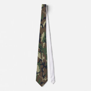 Militärisches Green Camouflage-Muster Krawatte