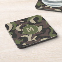 Militärisches, grün-braunes Muster