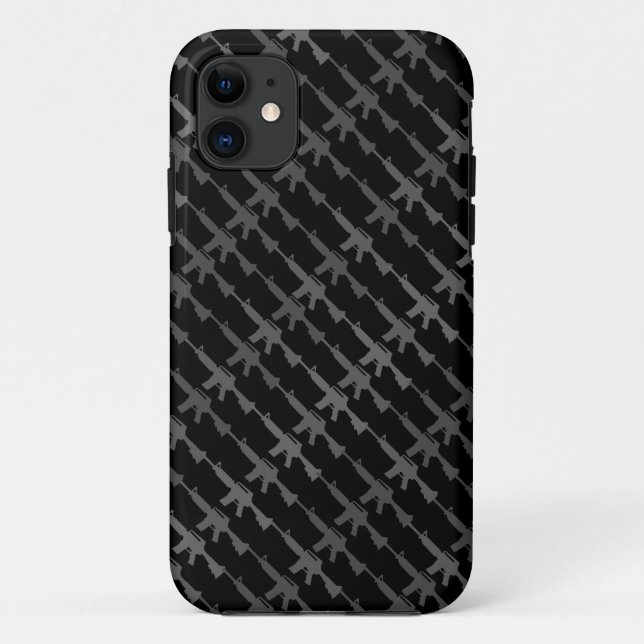 Militärisches Gun Camouflage GI Rifle Cool Grays Case-Mate iPhone Hülle (Rückseite)