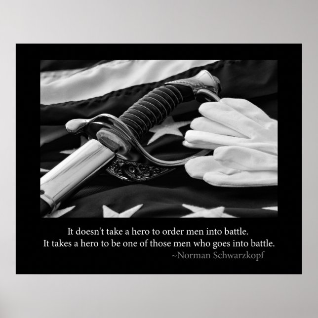 Militärisches Heldenposter Poster (Vorne)