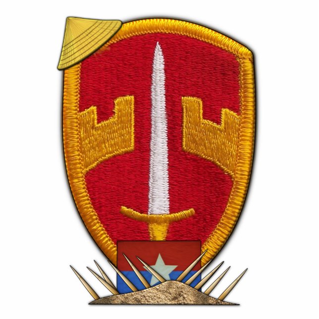 Militärisches Hilfskommando MACV SOG Vietnam Freistehende Fotoskulptur (Vorne)