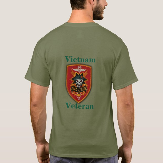 Militärisches Hilfskommando MACVSOG Vietnam Vets T-Shirt (Rückseite)
