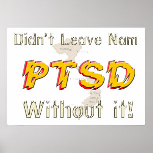 Militärisches humorvolles PTSD Plakat
