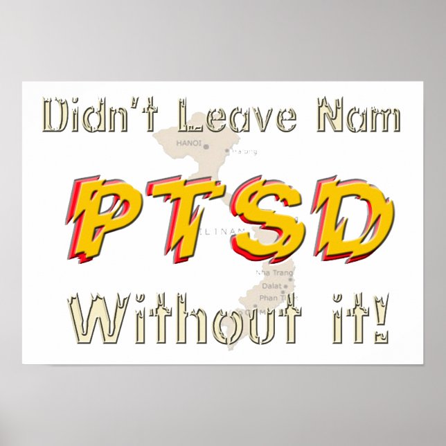 Militärisches humorvolles PTSD-Poster Poster (Vorne)