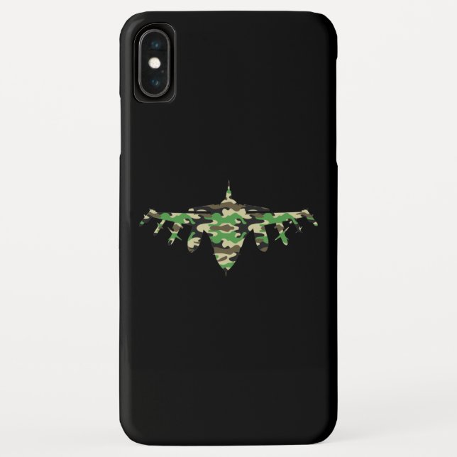 Militärisches Jet Tarnkampfflugzeug Silhouette Case-Mate iPhone Hülle (Rückseite)