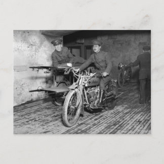 Militärisches Motorrad EMT, 1910er Postkarte