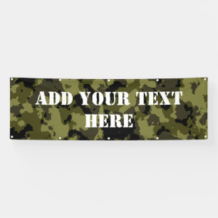 Militärisches Muster im Camouflage-Stil Banner