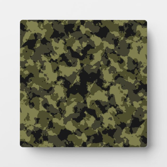 Militärisches Muster im Camouflage-Stil Fotoplatte (Vorderseite)