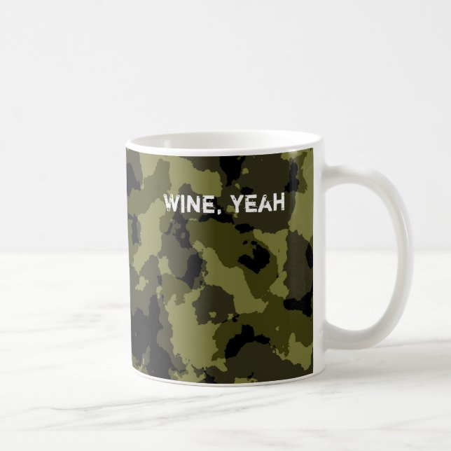 Militärisches Muster im Camouflage-Stil Tasse (Rechts)