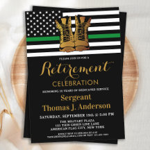 Militärisches Party mit dünner grüner Linie für di