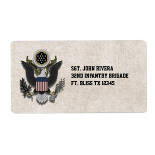 Militärisches patriotisches Adler-Logo-Siegel