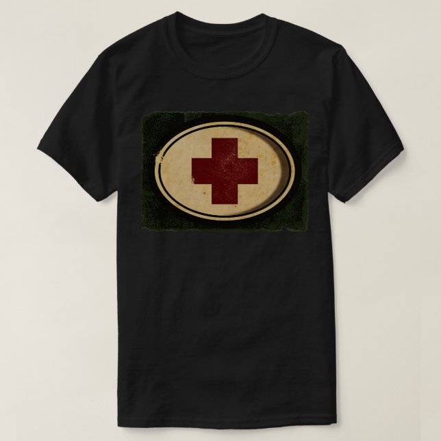 Militärisches Rotes Kreuz T-Shirt (Design vorne)