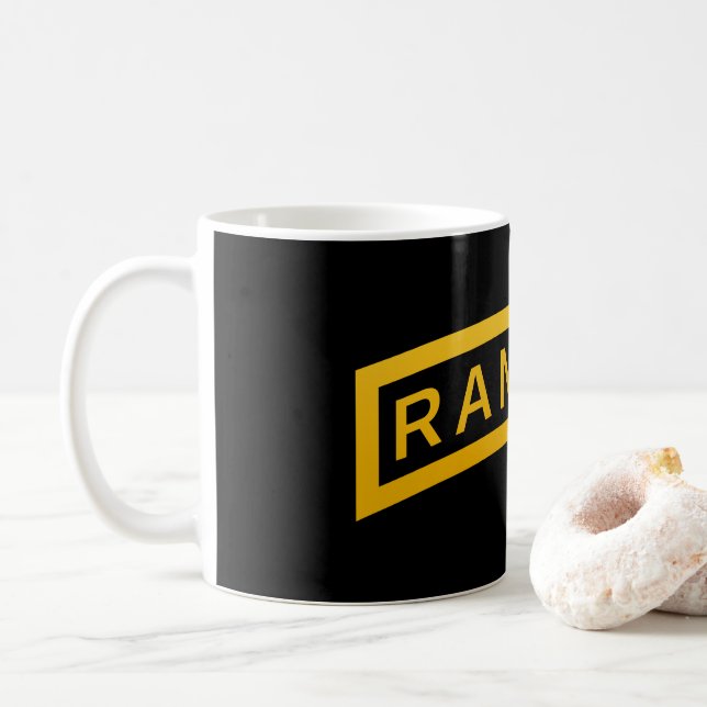 Militärisches Symboldesign der Armee RANGER Kaffeetasse (Mit Donut)
