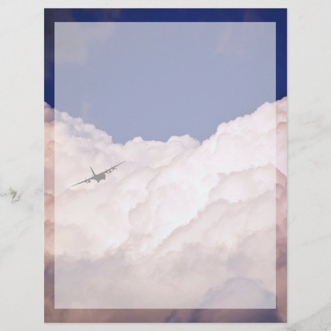 Militärisches Transportflugzeug mit ST. Aylor Lett (Vorderseite)