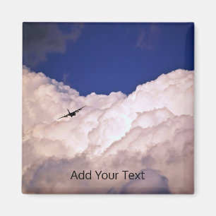 Militärisches Transportflugzeug von Shirley Taylor Magnet