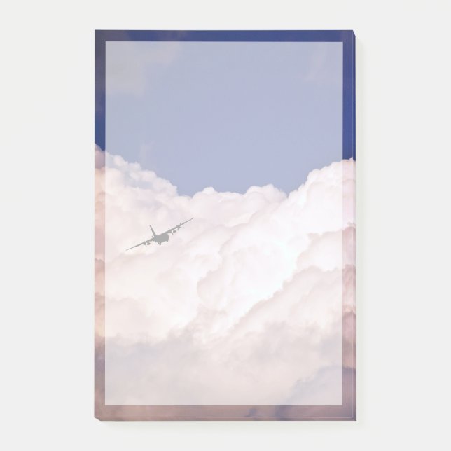 Militärisches Transportflugzeug von Shirley Taylor Post-it Klebezettel (Vorderseite)