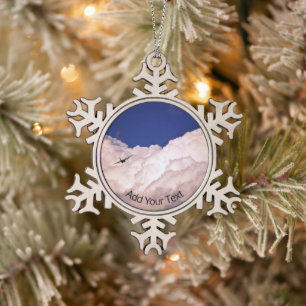 Militärisches Transportflugzeug von Shirley Taylor Schneeflocken Zinn-Ornament