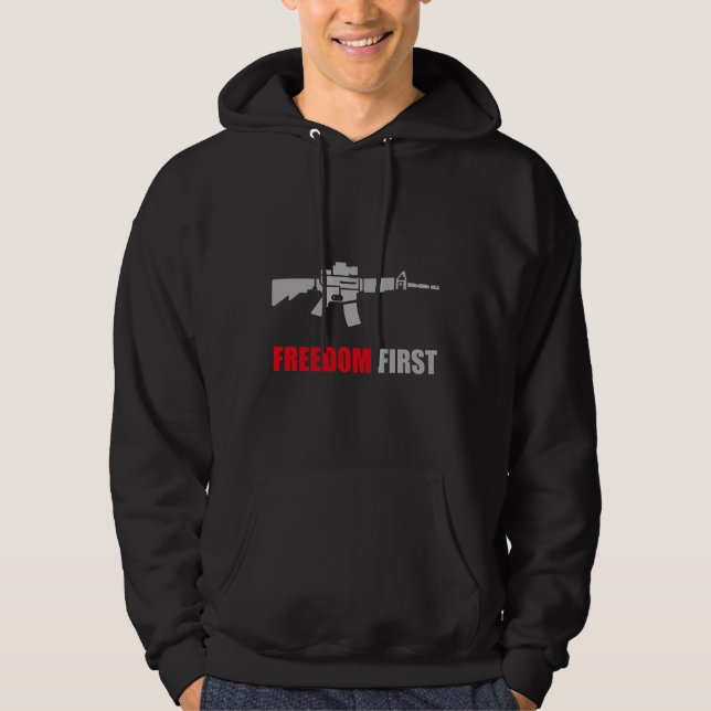 Militarisches Überlebensgewehr-Design Hoodie (Vorderseite)