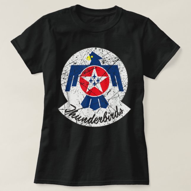 Militärisches USAF Thunderbird Air Squadron Vintag T-Shirt (Design vorne)