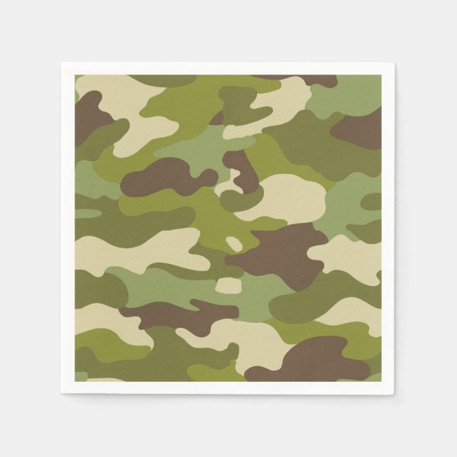 Militärisches Vorgehen Serviette (Vorderseite)