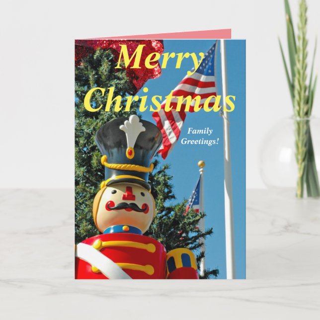 Militärisches Weihnachtsformat,5" x 7"Geklappte Gr Karte (Vorderseite)