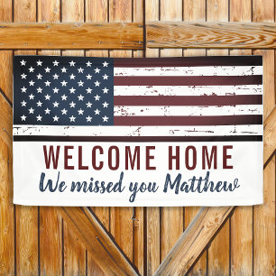 Militärisches Welcome Zuhause Party Patriotic USA  Banner