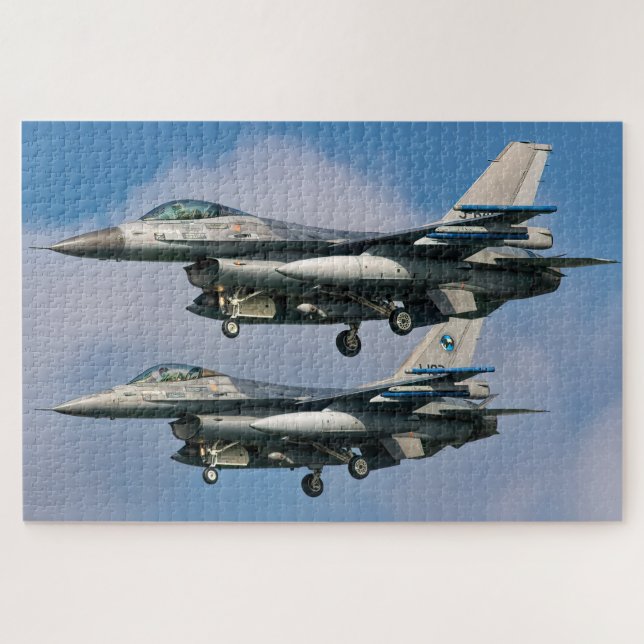 Militärjetflugzeug Puzzle (Horizontal)
