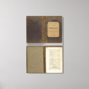 Militärkarte der Vereinten Staaten Leinwanddruck