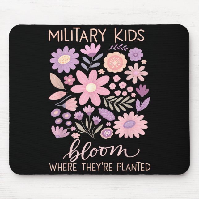 Militärkind Löwenzahn blüht dort, wo er gepflanzt  Mousepad (Vorne)