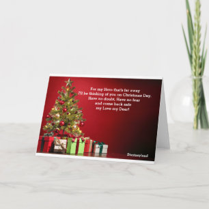 Militärmitglied Weihnachtskarte Karte