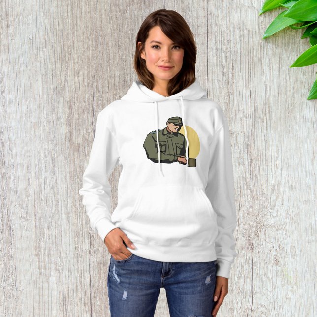 Militäroffizier Retro Army Soldier Hoodie (Von Creator hochgeladen)