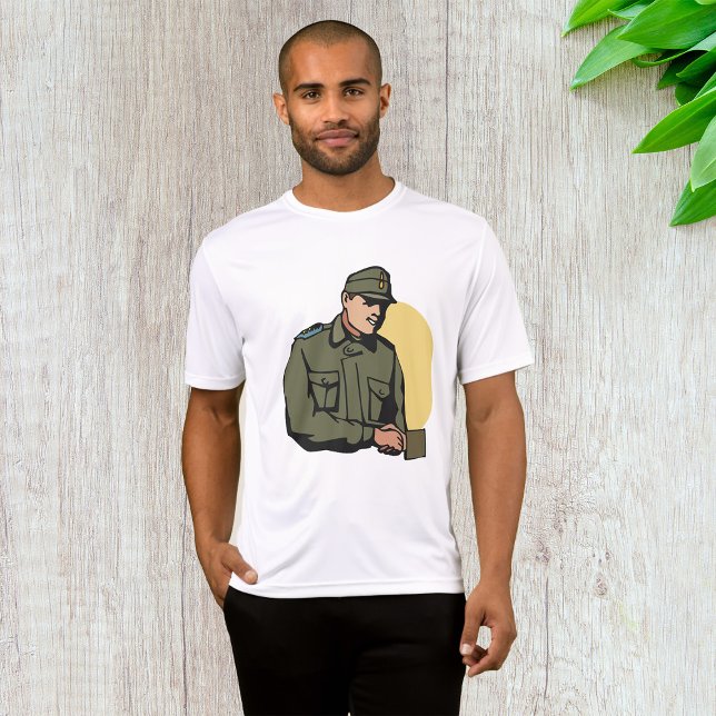Militäroffizier Retro Army Soldier T-Shirt (Von Creator hochgeladen)