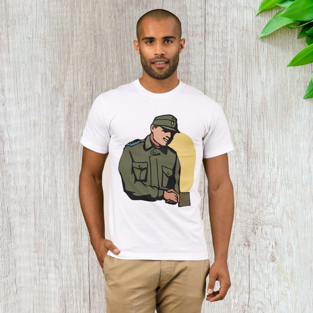Militäroffizier Retro Army Soldier T-Shirt (Von Creator hochgeladen)