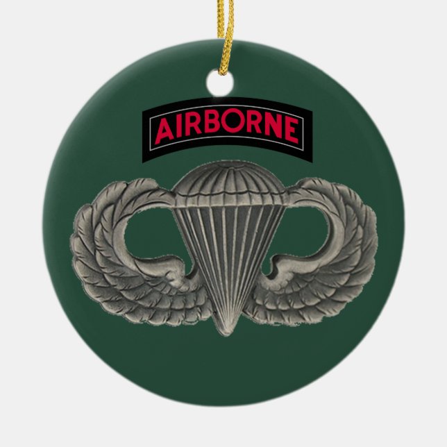 Militärparachutist Keramik Ornament (Vorne)