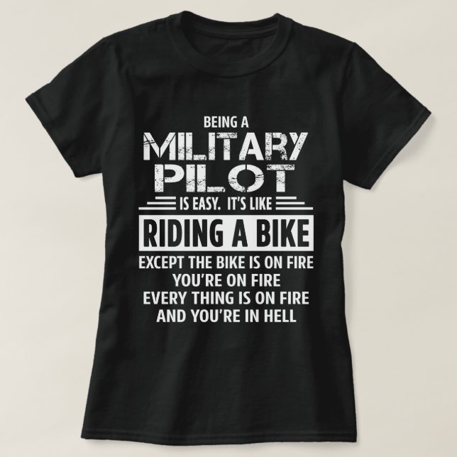 Militärpilot T-Shirt (Design vorne)