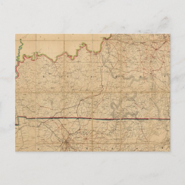 Militärplan für die Staaten von Kentucky Postkarte (Vorderseite)