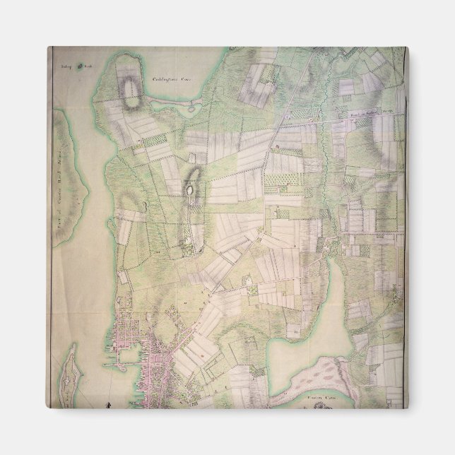 Militärplan Newport, 1777 Magnet (Vorne)