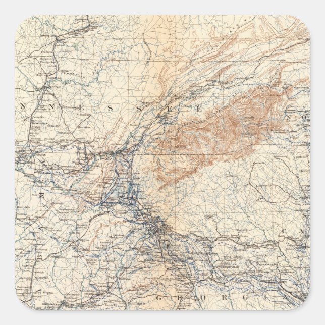 Militärplan, WT Sherman Quadratischer Aufkleber (Vorderseite)