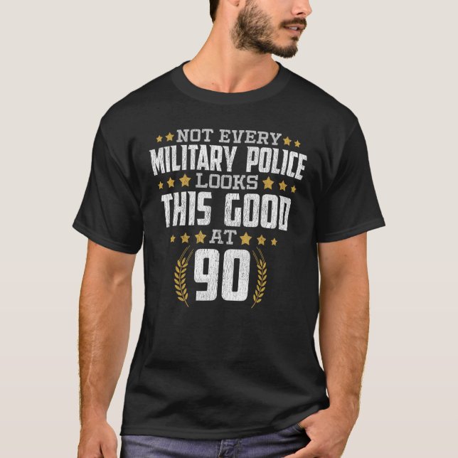 Militärpolizei 90. Geburtstag T-Shirt (Vorderseite)