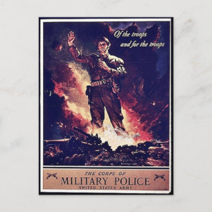 Militärpolizei Postkarte