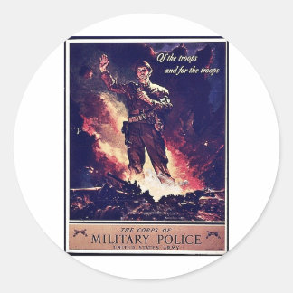 Militärpolizei Runder Aufkleber