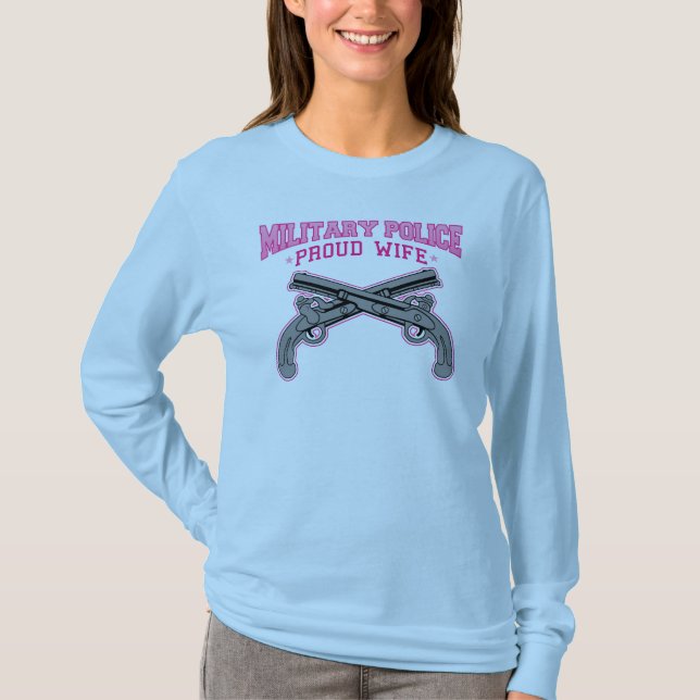 Militärpolizei-stolze Ehefrau T-Shirt (Vorderseite)